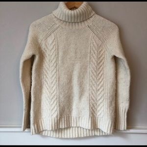 Cream turtle neck sweater
